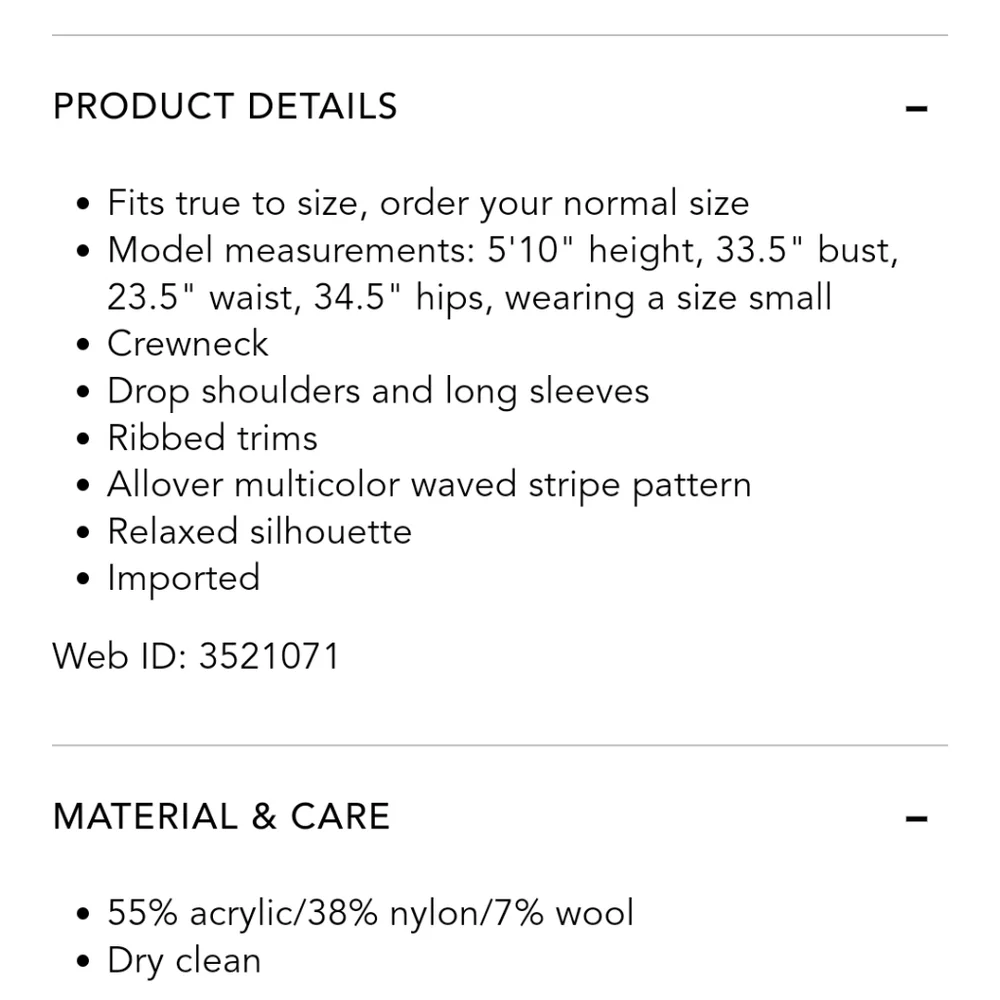 Rebecca Minkoff KatherineWaved Stripe Chunky Knit Sweater in Blue Multi Medium  - Picture 14 of 16